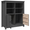 Graues Sideboard Ionidia 83x41,5x100cm (Kiefer)