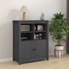 Graues Sideboard Ionidia 83x41,5x100cm (Kiefer)