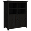 Schwarzes Sideboard Ionidia 83x41,5x100cm (Kiefer)