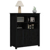Schwarzes Sideboard Ionidia 83x41,5x100cm (Kiefer)