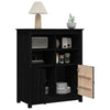 Schwarzes Sideboard Ionidia 83x41,5x100cm (Kiefer)