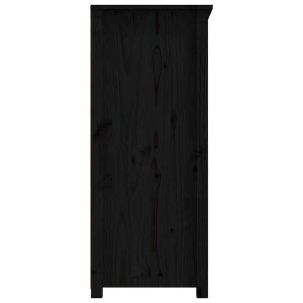 Schwarzes Sideboard Ionidia 83x41,5x100cm (Kiefer)