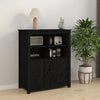 Schwarzes Sideboard Ionidia 83x41,5x100cm (Kiefer)