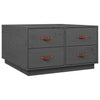 Couchtisch Iverson 80x80x45cm (Kiefer, grau)