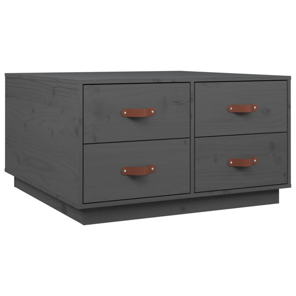 Couchtisch Iverson 80x80x45cm (Kiefer, grau)