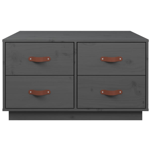 Couchtisch Iverson 80x80x45cm (Kiefer, grau)