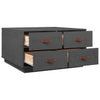 Couchtisch Iverson 80x80x45cm (Kiefer, grau)
