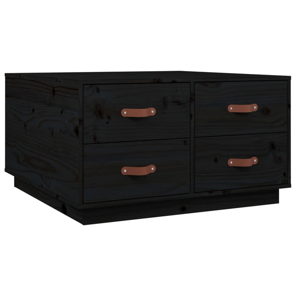 Couchtisch Iverson schwarz 80x80x45cm (Kiefer)