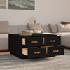 Couchtisch Iverson schwarz 80x80x45cm (Kiefer)