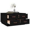 Couchtisch Iverson schwarz 80x80x45cm (Kiefer)