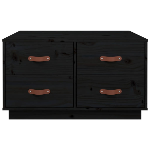 Couchtisch Iverson schwarz 80x80x45cm (Kiefer)