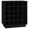 Schwarzer Weinschrank Dita 55,5x34x61cm (Kiefer)