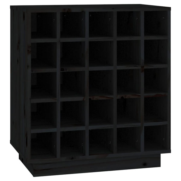 Schwarzer Weinschrank Dita 55,5x34x61cm (Kiefer)