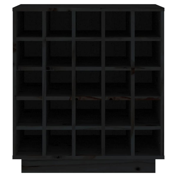 Schwarzer Weinschrank Dita 55,5x34x61cm (Kiefer)