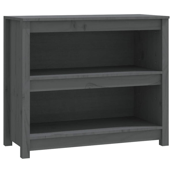 Graues Bücherregal Crisantie 80x35x68cm (Kiefer)