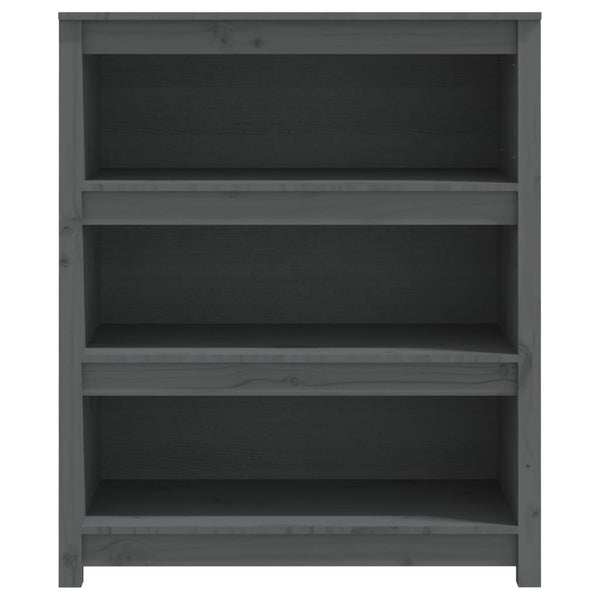 Graues Bücherregal Crisantie 80x35x97cm (Kiefer)