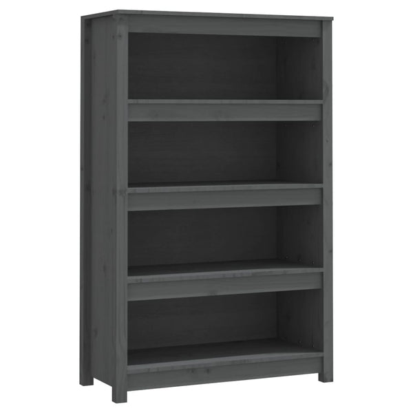 Harmaa kirjahylly Crisantie 80x35x126cm (mänty)