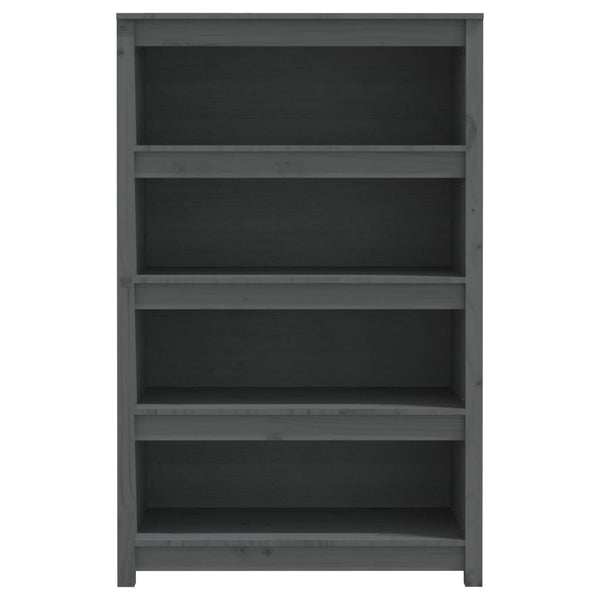 Harmaa kirjahylly Crisantie 80x35x126cm (mänty)