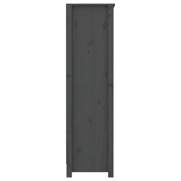 Harmaa kirjahylly Crisantie 80x35x126cm (mänty)