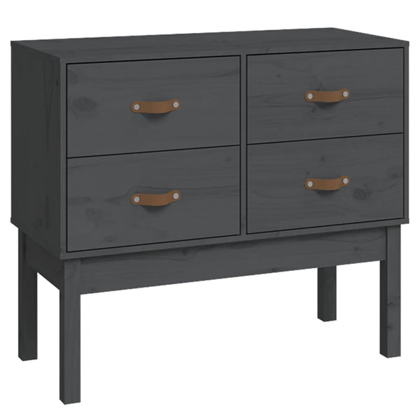 Grauer Konsolenschrank Smeurica 90x40x78cm (Kiefer)