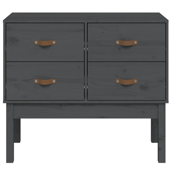Grauer Konsolenschrank Smeurica 90x40x78cm (Kiefer)