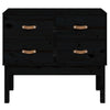 Schwarzer Konsolenschrank Smeurica 90x40x78cm (Kiefer)