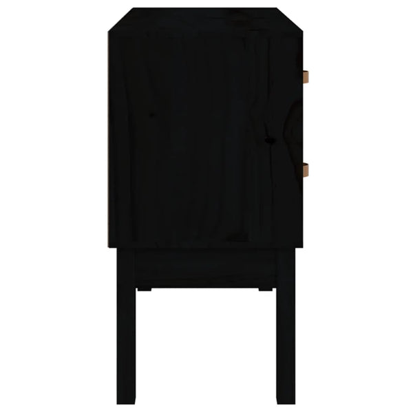 Schwarzer Konsolenschrank Smeurica 90x40x78cm (Kiefer)