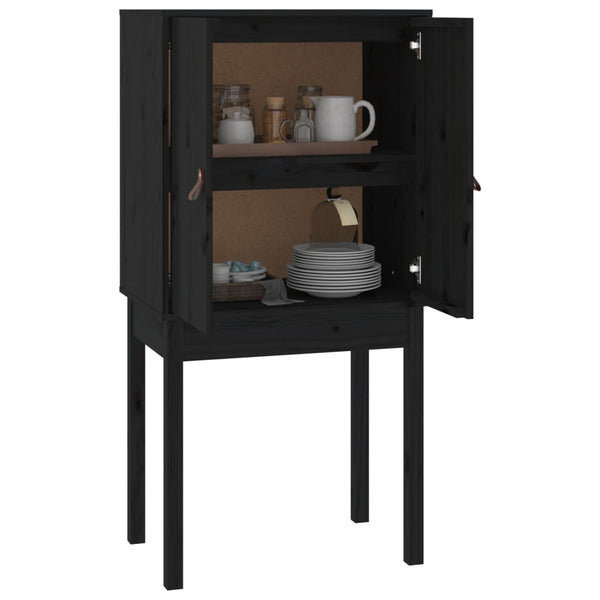 Schwarzer Schrank Ilaro 60x40x120cm (Kiefer)