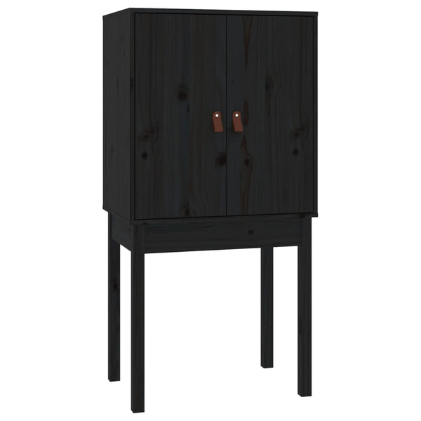 Schwarzer Schrank Ilaro 60x40x120cm (Kiefer)