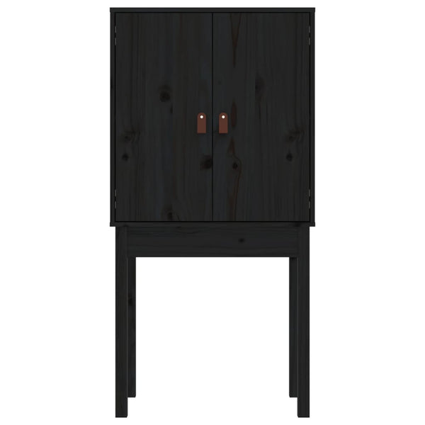 Schwarzer Schrank Ilaro 60x40x120cm (Kiefer)