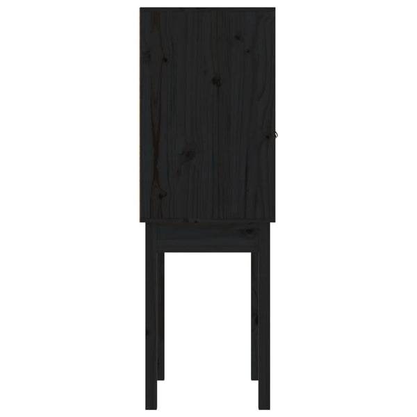 Schwarzer Schrank Ilaro 60x40x120cm (Kiefer)