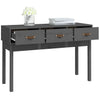 Grauer Konsolentisch Heincz 114x40x75cm (Kiefer)