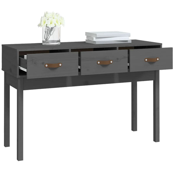 Grauer Konsolentisch Heincz 114x40x75cm (Kiefer)