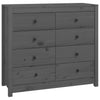 Graues Sideboard Merghani 100x40x90cm (Kiefer)