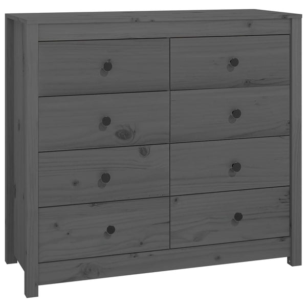 Graues Sideboard Merghani 100x40x90cm (Kiefer)
