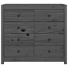 Graues Sideboard Merghani 100x40x90cm (Kiefer)