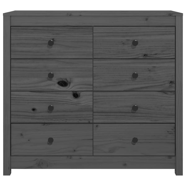 Graues Sideboard Merghani 100x40x90cm (Kiefer)