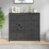 Graues Sideboard Merghani 100x40x90cm (Kiefer)