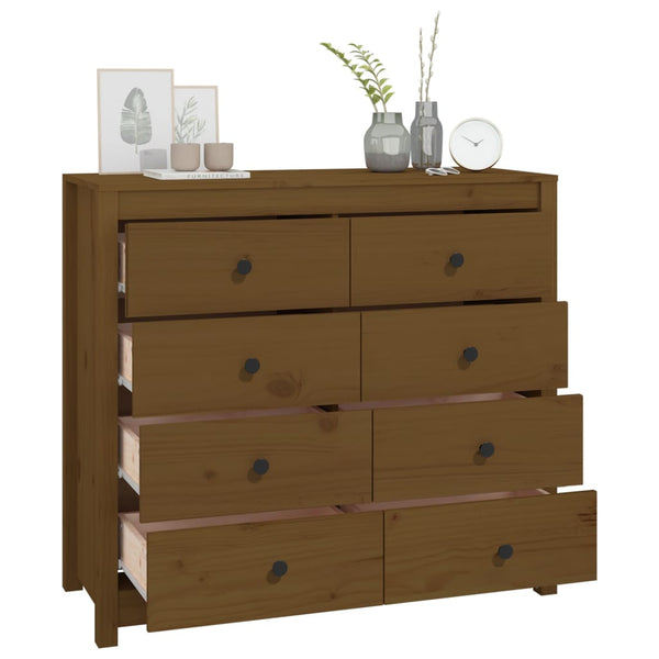 TV-Schrank Merghani honigbraun 100x40x90cm (Kiefer)