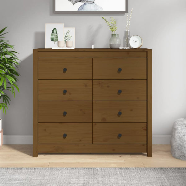 TV-Schrank Merghani honigbraun 100x40x90cm (Kiefer)