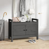 Harmaa eteisen penkki Garofina 80x40x60cm (mänty)