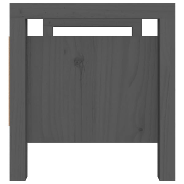 Harmaa eteisen penkki Garofina 80x40x43cm (mänty)