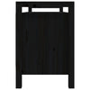 Schwarze Flurbank Garofina 110x40x60cm (Kiefer)