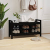 Schwarze Flurbank Garofina 110x40x60cm (Kiefer)