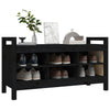 Schwarze Flurbank Garofina 110x40x60cm (Kiefer)