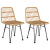 Gartenstühle Maiorescu 48x62x84cm (2er Set PE-Rattan)
