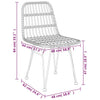 Gartenstühle Maiorescu 48x62x84cm (2er Set PE-Rattan)