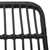 Schwarze Gartenstühle Maiorescu 48x62x84cm (2er-Set aus Rattan)