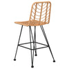 Barhocker Alphonsus 45x56x103,5cm (2 Stück PE Rattan und Stahl)