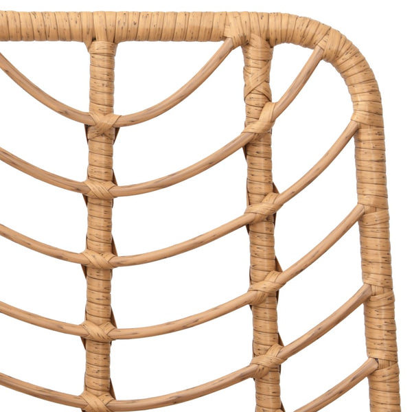 Barhocker Alphonsus 45x56x103,5cm (2 Stück PE Rattan und Stahl)